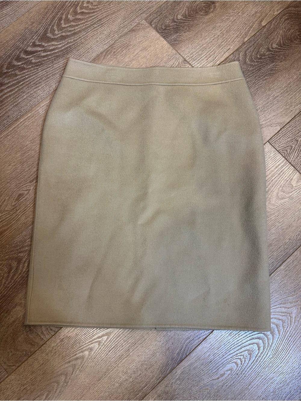 Talbots Tailored Tan Wool Blend Pencil Skirt
